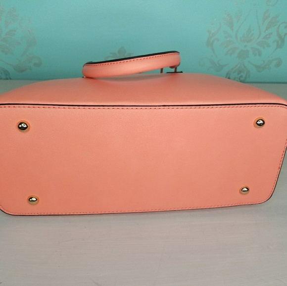 NWT Marc New York Coral Leather Handbag  Tote - Picture 7 of 8